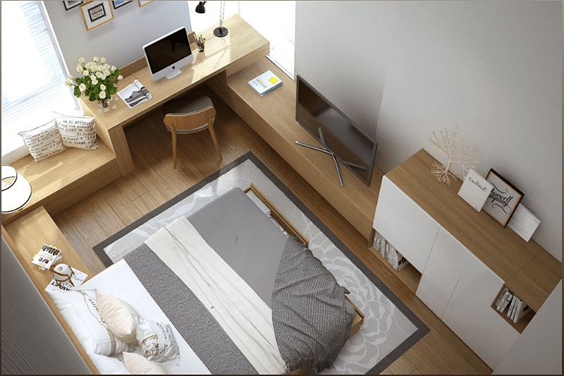 Những ý tưởng thiết kế căn hộ 2 phòng ngủ đẹp và tiết kiệm chi phí - 1301545315